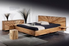 Soleil-sleeping von Sprenger Möbel - Bett mit Sonnenmotiv-Kopfteil