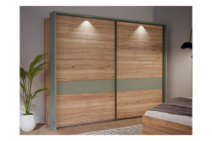 Whenua von Forte - Schlafzimmer-Set 4-teilig Mauvella-Oak - sage green