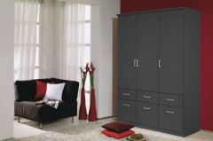 Bremen von Rauch Blue - Drehtüren-Kombischrank grau-metallic