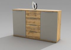 Capri von POL Power - Schwebetürenschrank weiß Wildeiche