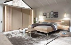 Cubo von Thielemeyer - Schlafzimmer Wildeiche - Parsolglas