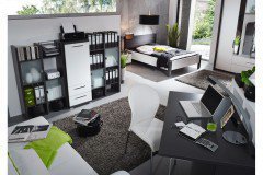 Nice4Home-F von Rauch Orange - Kommode 80 Asteiche - alpinweiß