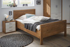 Paris-sleeping von Priess - Schlafzimmer-Set Wildeiche/ weiß