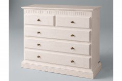 Menorca von Rojas Mobiliario - Holzbett weiß im Landhausstil