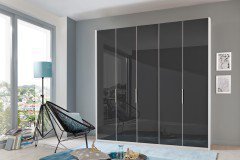 Level 36 C von Wimex - Kleiderschrank mit grauer Glasfront