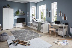 New York von Priess Möbel - Drehtürenschrank mit Schubkästen