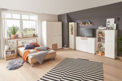 New York von Priess Möbel - Drehtürenschrank mit Schubkästen