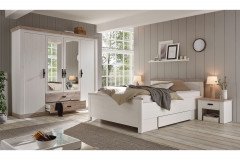 Florenz von Kollektion Letz - Landhaus-Doppelbett weiß