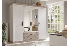 Florenz von Kollektion Letz - Landhaus-Doppelbett weiß