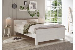 Florenz von Kollektion Letz - Landhaus-Doppelbett weiß