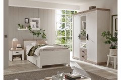 Florenz von Kollektion Letz - Landhaus-Doppelbett weiß