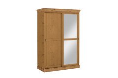Bergen von Jumek - Landhaus-Schiebetürenschrank mit Spiegel