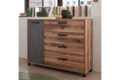 Dover von POL Power - Bett mit Nachtschrank-Set & Beleuchtung