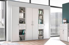 Pronto von BEGA Consult - lichtgraues Standregal mit 3 Fächern