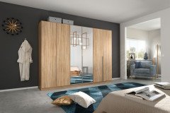 Alabama von Rauch Orange - Schrank weiß - Spiegel