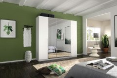 Alabama von Rauch Orange - Schrank weiß - Spiegel