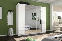 Alabama von Rauch Orange - Schrank weiß - Spiegel