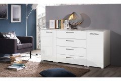 Aldono von Rauch Orange - Nachtschrank weiß