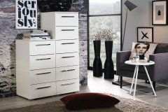 Aldono von Rauch Orange - Nachtschrank weiß