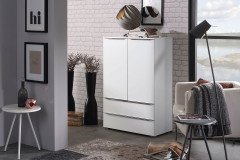Aldono-Deluxe von Rauch Orange - Nachtschrank weiß