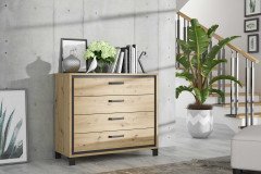 Trondheim von Forte - Schlafzimmer-Set Artisan Eiche - Schwarzeiche