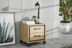 Trondheim von Forte - Schlafzimmer-Set Artisan Eiche - Schwarzeiche