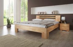 Avantgarde-Dream von Dico Möbel - Massivholzbett 385.KT Buche wengefarbig