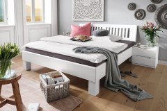 Avantgarde-Dream von Dico Möbel - Massivholzbett 385.KT Buche wengefarbig