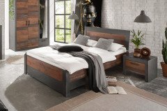 Brooklyn von Kollektion Letz - Bett 140 x 200 cm - Old Mix & Matera
