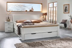 Aditio von Rauch Orange - Bett Hochglanz weiß