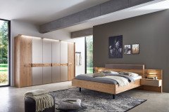 WSM 2800 von Wöstmann - Schlafzimmer-Set Wildeiche/ Spiegel matt