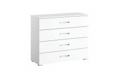 Aditio von Rauch Orange - Nachttisch Hochglanz weiß - Eiche Sonoma