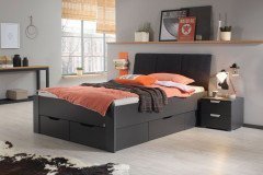 Aditio von Rauch Orange - Bett Hochglanz weiß