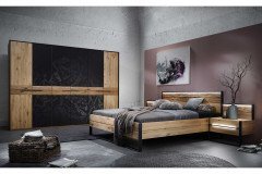 Steel von Thielemeyer - Schlafraum-Einrichtung 4-teilig Wildeiche