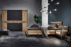 Steel von Thielemeyer - Schlafraum-Einrichtung 4-teilig Wildeiche