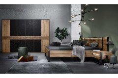 Steel von Thielemeyer - Schlafraum-Einrichtung 4-teilig Wildeiche