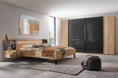 Cubo von Thielemeyer - Schlafzimmer Wildeiche - Parsolglas