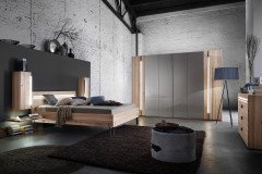 Cubo von Thielemeyer - Schlafzimmer Wildeiche - Parsolglas