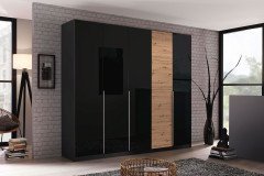 Bellezza von Rauch Orange - Schrank mit Zubehör weiß - grau