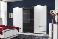 Valencia von Wimex - Schwebetürenschrank mit 1 Glastür