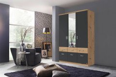 Bremen-Extra von Rauch Blue - Kombischrank Absetzung weiß