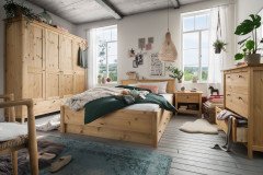 Solvita von Wohnglücklich - Landhaus-Schrank Kiefer weiß