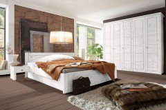 Vita von Wohnglücklich - Schlafzimmer weiß Kiefernholz