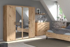 Boston-sleeping von Priess - Schlafzimmer-Set Artisan-Eiche