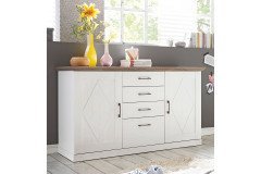 Country von SchlafKONTOR - 4-teilige Schlafzimmer-Einrichtung im Landhaus-Stil