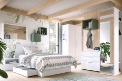 cocoon by rb 305 von Röhr-Bush - Wandspiegel rechteckig mit Ablagefläche