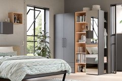 cocoon by rb 305 von Röhr-Bush - Wandspiegel rechteckig mit Ablagefläche