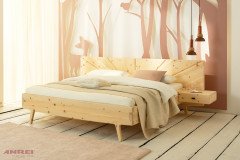 Sol von ANREI - Drehtürenschrank Asteiche gebürstet/ steingrau