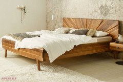 Sol von ANREI - Drehtürenschrank Asteiche gebürstet/ steingrau