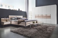 Steel von Thielemeyer - Schlafraum-Einrichtung 4-teilig Wildeiche